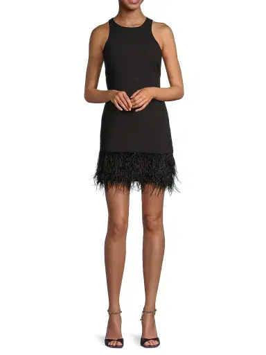 Likely Women's Cami Feather-Hem Minidress - Black - Size 12 | Thumbnail 2 Likely Women's Cami Feather-Hem Minidress - Black - Size 12 | Thumbnail 2