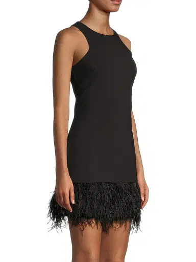 Likely Women's Cami Feather-Hem Minidress - Black - Size 12 | Thumbnail 4 Likely Women's Cami Feather-Hem Minidress - Black - Size 12 | Thumbnail 4