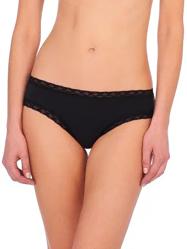 Natori Women's Bliss Cotton Girl Brief 3 Pack - Black | Thumbnail 2 Natori Women's Bliss Cotton Girl Brief 3 Pack - Black | Thumbnail 2