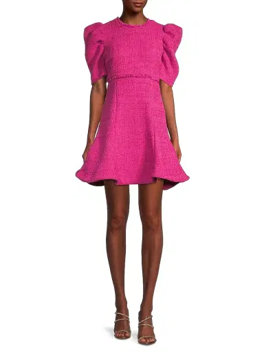 Likely Women's Alia Flared Tweed Minidress | Thumbnail 2 Likely Women's Alia Flared Tweed Minidress | Thumbnail 2
