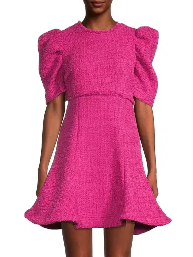 Likely Women's Alia Flared Tweed Minidress | Thumbnail 3 Likely Women's Alia Flared Tweed Minidress | Thumbnail 3