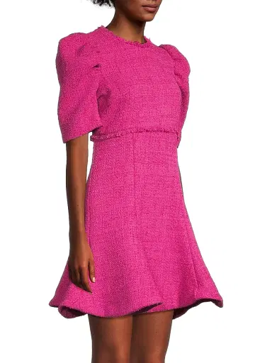Likely Women's Alia Flared Tweed Minidress | Thumbnail 4 Likely Women's Alia Flared Tweed Minidress | Thumbnail 4
