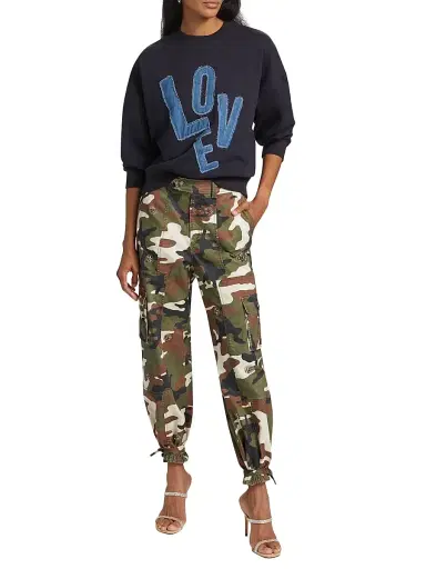Cinq à Sept Women's Love Camo Zola Pants - Classic Multi | Thumbnail 2 Cinq à Sept Women's Love Camo Zola Pants - Classic Multi | Thumbnail 2