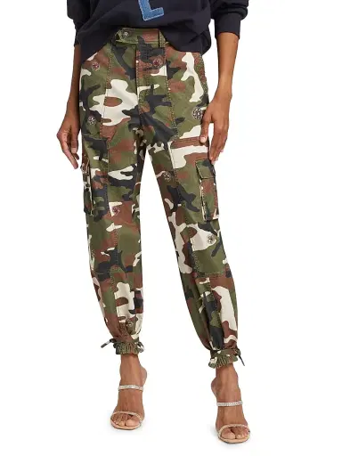 Cinq à Sept Women's Love Camo Zola Pants - Classic Multi | Thumbnail 3 Cinq à Sept Women's Love Camo Zola Pants - Classic Multi | Thumbnail 3