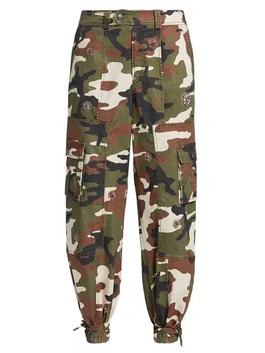 Cinq à Sept Women's Love Camo Zola Pants - Classic Multi | Thumbnail 1 Cinq à Sept Women's Love Camo Zola Pants - Classic Multi | Thumbnail 1