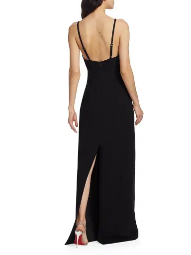 Cinq à Sept Women's Adele Embellished Bow Gown - Black | Thumbnail 5 Cinq à Sept Women's Adele Embellished Bow Gown - Black | Thumbnail 5