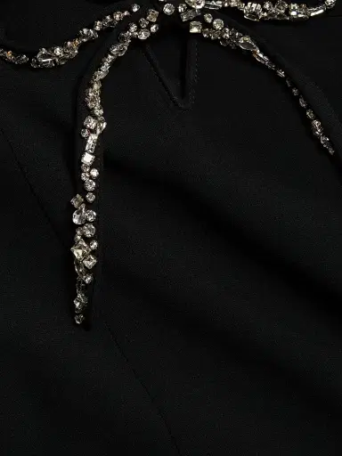 Cinq à Sept Women's Adele Embellished Bow Gown - Black | Thumbnail 7 Cinq à Sept Women's Adele Embellished Bow Gown - Black | Thumbnail 7