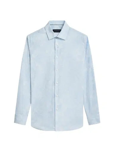 Bugatchi Men's Julian Floral Cotton Button-Front Shirt - Sky | Thumbnail 1 Bugatchi Men's Julian Floral Cotton Button-Front Shirt - Sky | Thumbnail 1