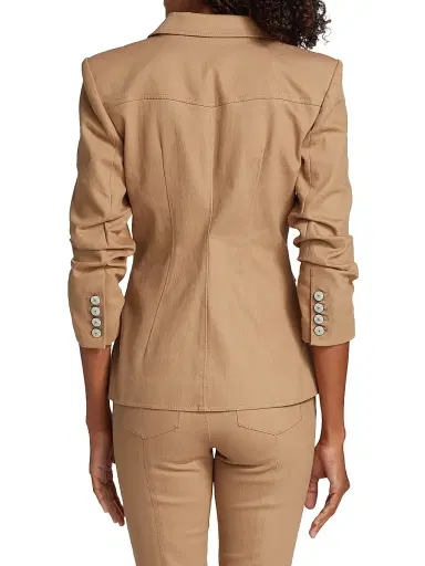Cinq à Sept Women's Louisa Denim Blazer - Sahara | Thumbnail 5 Cinq à Sept Women's Louisa Denim Blazer - Sahara | Thumbnail 5