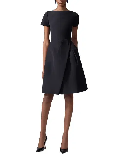 Carolina Herrera Women's Icon Silk Faille Cocktail Dress | Thumbnail 2 Carolina Herrera Women's Icon Silk Faille Cocktail Dress | Thumbnail 2