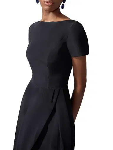 Carolina Herrera Women's Icon Silk Faille Cocktail Dress | Thumbnail 5 Carolina Herrera Women's Icon Silk Faille Cocktail Dress | Thumbnail 5