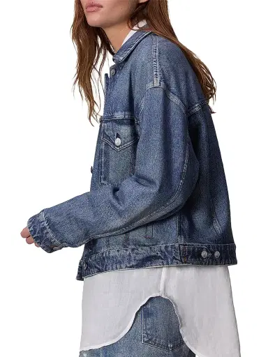rag & bone Women's rb Miramar Denim Trucker Jacket - Walker | Thumbnail 4 rag & bone Women's rb Miramar Denim Trucker Jacket - Walker | Thumbnail 4