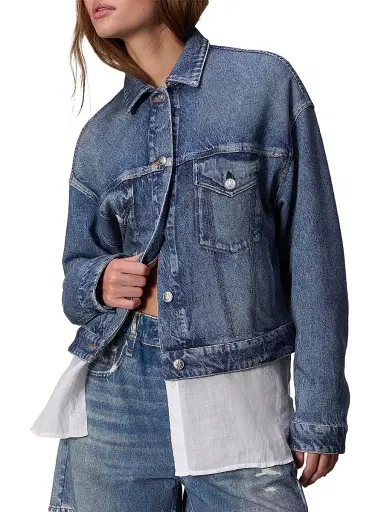 rag & bone Women's rb Miramar Denim Trucker Jacket - Walker | Thumbnail 6 rag & bone Women's rb Miramar Denim Trucker Jacket - Walker | Thumbnail 6