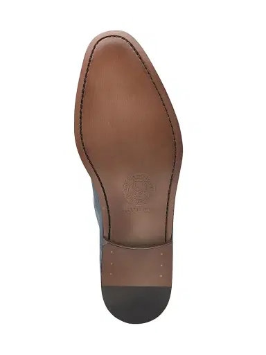 Johnston & Murphy Men's Taylor Suede Penny Loafers - Denim | Thumbnail 6 Johnston & Murphy Men's Taylor Suede Penny Loafers - Denim | Thumbnail 6