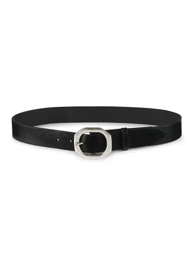 rag & bone Women's Audrey Leather Goldtone Buckle Belt - Black | Thumbnail 1 rag & bone Women's Audrey Leather Goldtone Buckle Belt - Black | Thumbnail 1