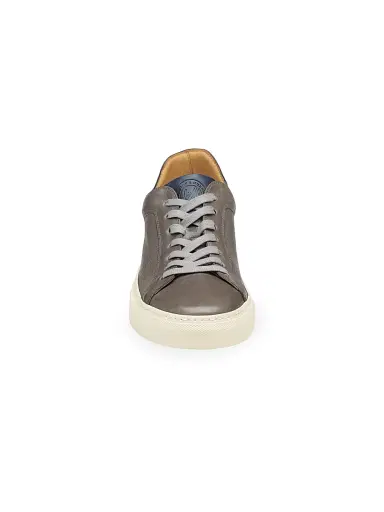 Johnston & Murphy Men's Jared Leather Sneakers - Gray | Thumbnail 3 Johnston & Murphy Men's Jared Leather Sneakers - Gray | Thumbnail 3