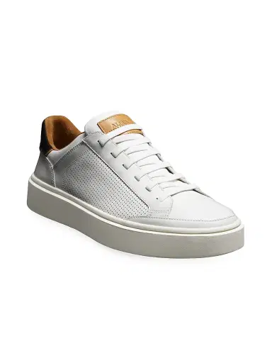 Allen Edmonds Men's Oliver Leather Sneakers - Luggage | Thumbnail 5 Allen Edmonds Men's Oliver Leather Sneakers - Luggage | Thumbnail 5