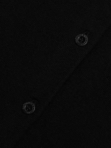 Carolina Herrera Women's Wool Crewneck Cardigan - Black - Size XL | Thumbnail 7 Carolina Herrera Women's Wool Crewneck Cardigan - Black - Size XL | Thumbnail 7