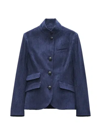 rag & bone Women's Slade Corduroy Blazer - Navy | Thumbnail 6 rag & bone Women's Slade Corduroy Blazer - Navy | Thumbnail 6