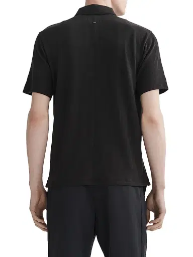 rag & bone Men's Classic Flame Polo Shirt - Black | Thumbnail 5 rag & bone Men's Classic Flame Polo Shirt - Black | Thumbnail 5