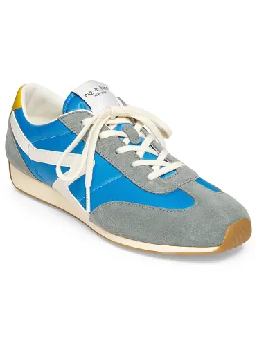 rag & bone Women's Retro Runner Slim Low-Top Sneakers - Electric Blue | Thumbnail 2 rag & bone Women's Retro Runner Slim Low-Top Sneakers - Electric Blue | Thumbnail 2