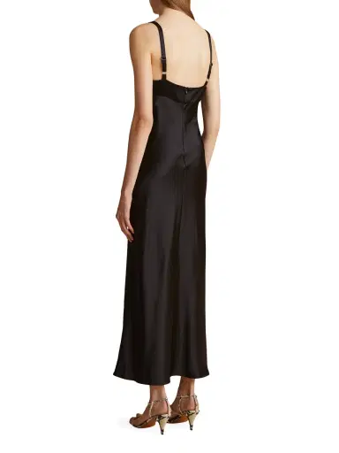 Khaite Women's Joely Maxi Slipdress - Black | Thumbnail 2 Khaite Women's Joely Maxi Slipdress - Black | Thumbnail 2