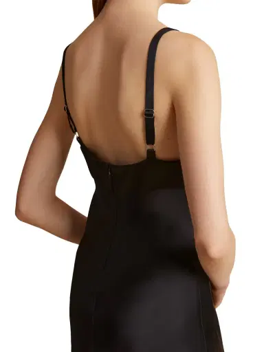 Khaite Women's Joely Maxi Slipdress - Black | Thumbnail 4 Khaite Women's Joely Maxi Slipdress - Black | Thumbnail 4