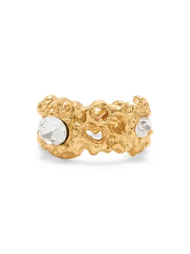 Oscar de la Renta Women's Goldtone & Glass Crystal Coral Ring - Crystal | Thumbnail 2 Oscar de la Renta Women's Goldtone & Glass Crystal Coral Ring - Crystal | Thumbnail 2