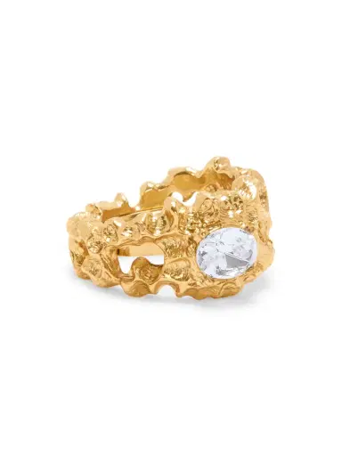 Oscar de la Renta Women's Goldtone & Glass Crystal Coral Ring - Crystal | Thumbnail 3 Oscar de la Renta Women's Goldtone & Glass Crystal Coral Ring - Crystal | Thumbnail 3