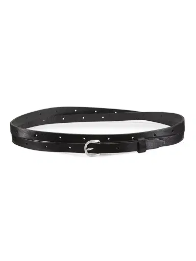 rag & bone Women's Mini Belize Leather Wrap Belt - Black | Thumbnail 1 rag & bone Women's Mini Belize Leather Wrap Belt - Black | Thumbnail 1