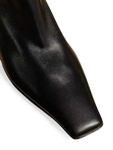 Khaite Women's Marfa 25MM Leather Knee-High Boots - Black | Thumbnail 4 Khaite Women's Marfa 25MM Leather Knee-High Boots - Black | Thumbnail 4