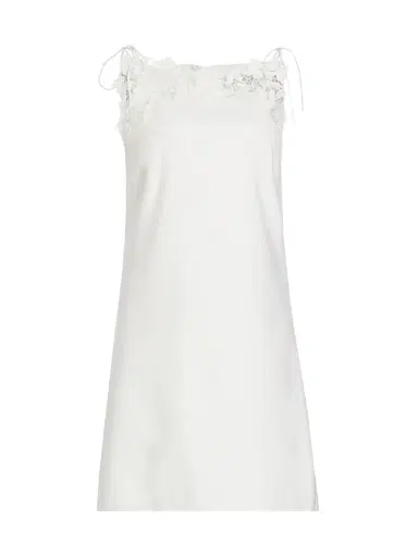 Oscar de la Renta Women's Gardenia Guipure & Wool Minidress - | Thumbnail 7 Oscar de la Renta Women's Gardenia Guipure & Wool Minidress - | Thumbnail 7