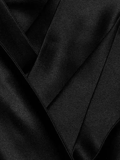 Oscar de la Renta Women's Strapless Draped Ribbon Mini Cocktail Dress - Black | Thumbnail 6 Oscar de la Renta Women's Strapless Draped Ribbon Mini Cocktail Dress - Black | Thumbnail 6