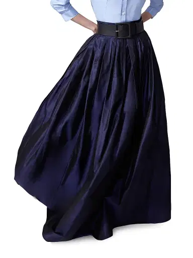 Carolina Herrera Women's Icon Silk Taffeta Ball Skirt - Midnight - Size 20 | Thumbnail 5 Carolina Herrera Women's Icon Silk Taffeta Ball Skirt - Midnight - Size 20 | Thumbnail 5