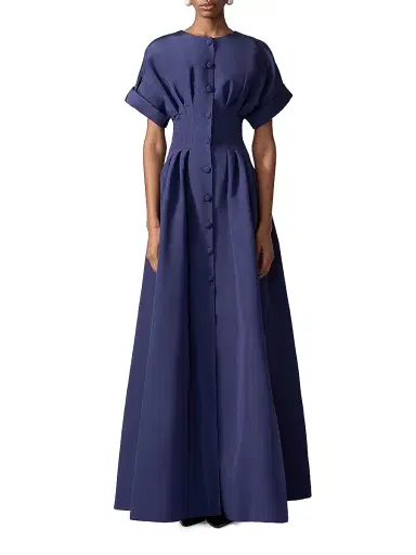 Carolina Herrera Women's Icon Silk Taffeta Gown - Midnight - Size 16 | Thumbnail 2 Carolina Herrera Women's Icon Silk Taffeta Gown - Midnight - Size 16 | Thumbnail 2