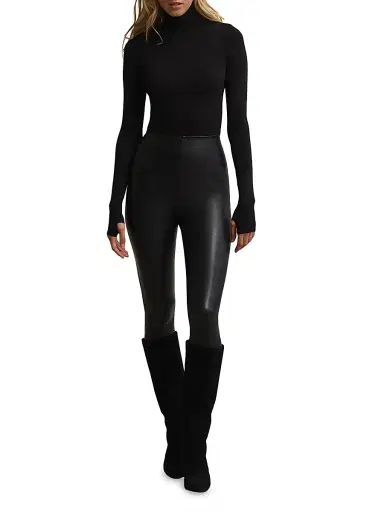 Commando Women's Ballet Body Turtleneck Bodysuit - Black | Thumbnail 2 Commando Women's Ballet Body Turtleneck Bodysuit - Black | Thumbnail 2
