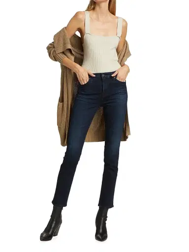 AG Jeans Women's Mari High-Rise Stretch Straight Jeans - 3 Years High Rise | Thumbnail 2 AG Jeans Women's Mari High-Rise Stretch Straight Jeans - 3 Years High Rise | Thumbnail 2