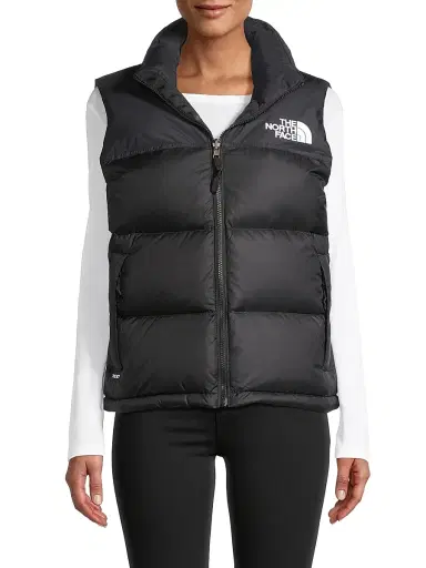 The North Face Women's Retro Nuptse Logo Down Vest - Recycled Black - Size XL | Thumbnail 3 The North Face Women's Retro Nuptse Logo Down Vest - Recycled Black - Size XL | Thumbnail 3