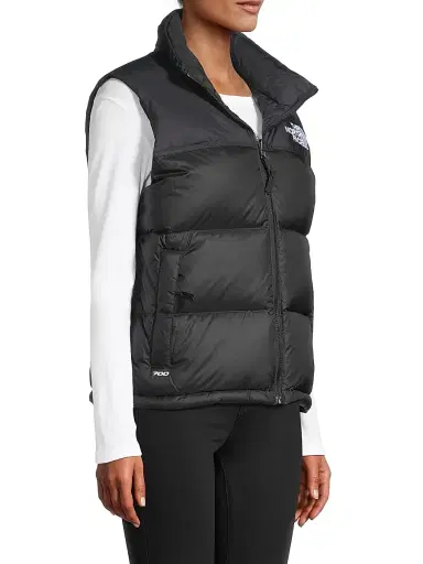 The North Face Women's Retro Nuptse Logo Down Vest - Recycled Black - Size XL | Thumbnail 4 The North Face Women's Retro Nuptse Logo Down Vest - Recycled Black - Size XL | Thumbnail 4