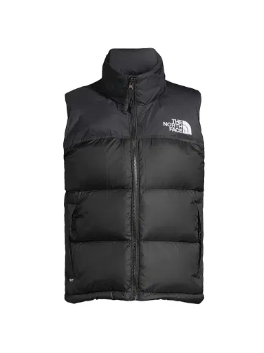 The North Face Women's Retro Nuptse Logo Down Vest - Recycled Black - Size XL | Thumbnail 1 The North Face Women's Retro Nuptse Logo Down Vest - Recycled Black - Size XL | Thumbnail 1