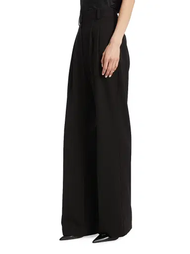 Favorite Daughter Women's Pleated Wide-Leg Pants - Black - Size 2 | Thumbnail 4 Favorite Daughter Women's Pleated Wide-Leg Pants - Black - Size 2 | Thumbnail 4