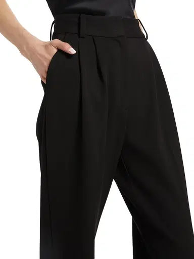 Favorite Daughter Women's Pleated Wide-Leg Pants - Black - Size 2 | Thumbnail 6 Favorite Daughter Women's Pleated Wide-Leg Pants - Black - Size 2 | Thumbnail 6