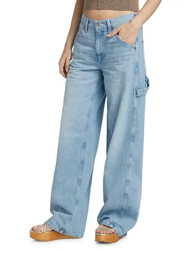 Re/done Women's Painter Wide-Leg Jeans - Faded Artisan | Thumbnail 4 Re/done Women's Painter Wide-Leg Jeans - Faded Artisan | Thumbnail 4