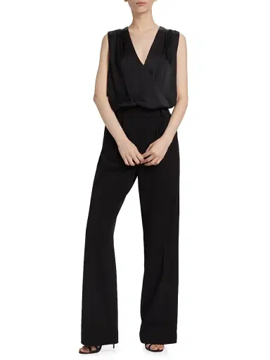 Favorite Daughter Women's Date Sleeveless Satin Bodysuit - Black - Size XL | Thumbnail 2 Favorite Daughter Women's Date Sleeveless Satin Bodysuit - Black - Size XL | Thumbnail 2