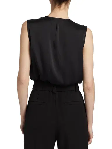 Favorite Daughter Women's Date Sleeveless Satin Bodysuit - Black - Size XL | Thumbnail 5 Favorite Daughter Women's Date Sleeveless Satin Bodysuit - Black - Size XL | Thumbnail 5