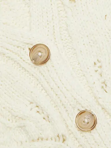 Jenni Kayne Women's Audrey Cotton V-Neck Cardigan - Cream - Size Large | Thumbnail 7 Jenni Kayne Women's Audrey Cotton V-Neck Cardigan - Cream - Size Large | Thumbnail 7