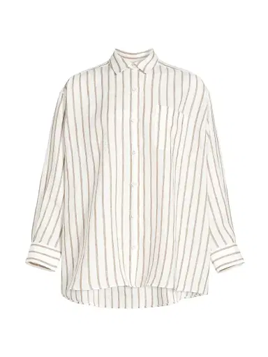 Jenni Kayne Women's Linen Striped Oversized Shirt | Thumbnail 1 Jenni Kayne Women's Linen Striped Oversized Shirt | Thumbnail 1