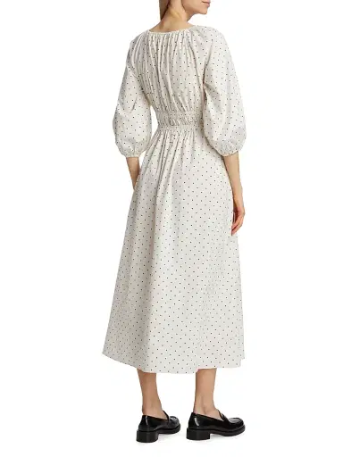 Wayf Women's Veronica Polka Dot Cotton Midi-Dress | Thumbnail 5 Wayf Women's Veronica Polka Dot Cotton Midi-Dress | Thumbnail 5