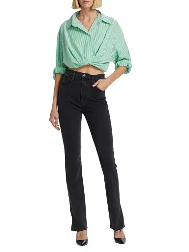 Favorite Daughter Women's Valentina High-Rise Straight-Leg Jeans - Boulder - Size 33 | Thumbnail 2 Favorite Daughter Women's Valentina High-Rise Straight-Leg Jeans - Boulder - Size 33 | Thumbnail 2
