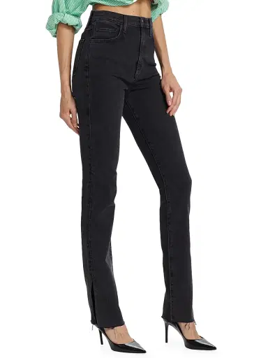 Favorite Daughter Women's Valentina High-Rise Straight-Leg Jeans - Boulder - Size 33 | Thumbnail 4 Favorite Daughter Women's Valentina High-Rise Straight-Leg Jeans - Boulder - Size 33 | Thumbnail 4